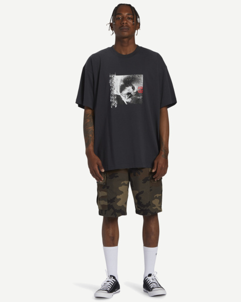 Футболка CENTERFOLD (L (50); washed black; Мужской)